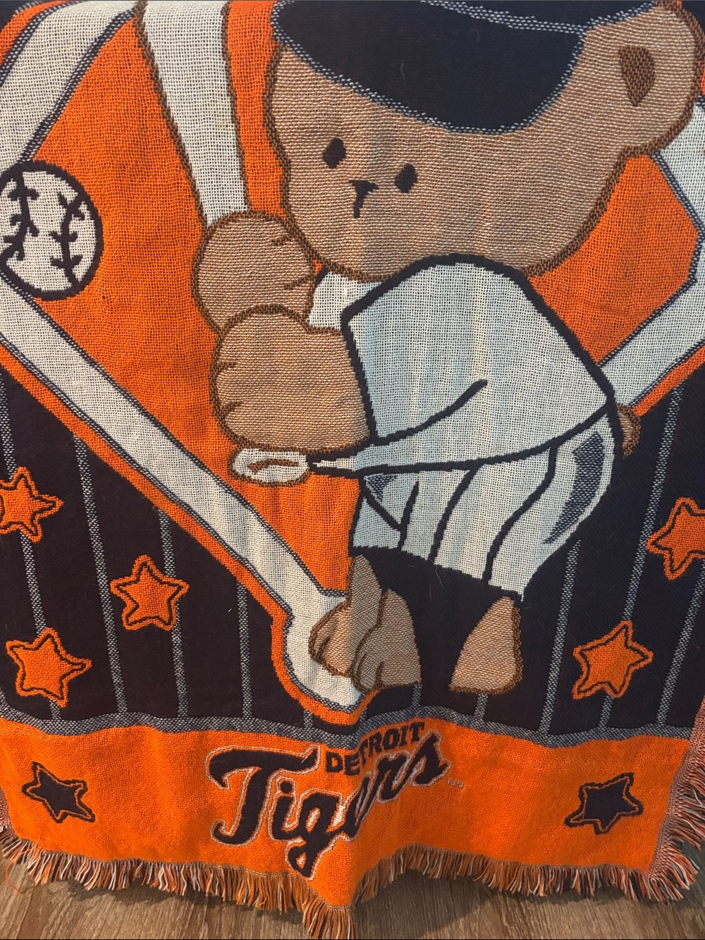 Detroit Tigers woven baby/children’s throw
